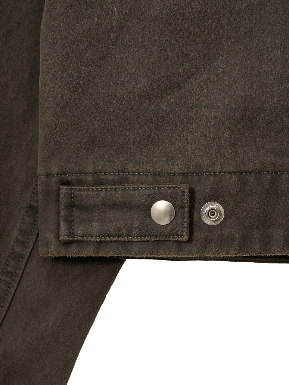 Kijun - Washed Leather Work Jacket (Khaki Brown) product image 12 | TRAB K-Fashion Australia