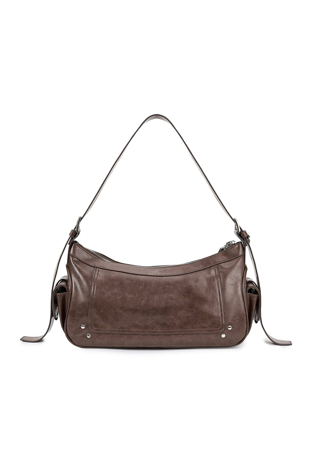 Matin Kim - Rivet Point Quad Shoulder Bag (Brown) product image 5 | TRAB K-Fashion Australia