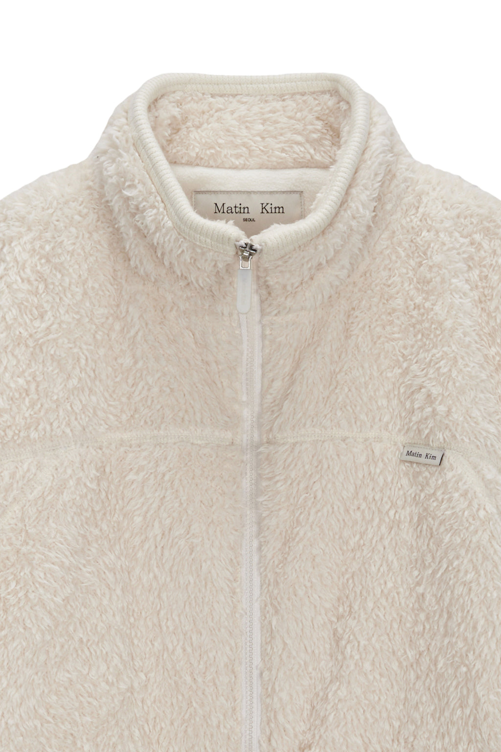 Matin Kim - Back Logo Fleece Jumper (Ivory) product image 3 | TRAB K-Fashion Australia