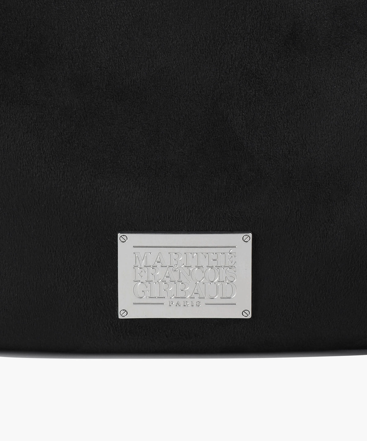 Marithe & Francois Girbaud - Classic Logo Round Suede Shoulder Bag (Black) product image 6 | TRAB K-Fashion Australia