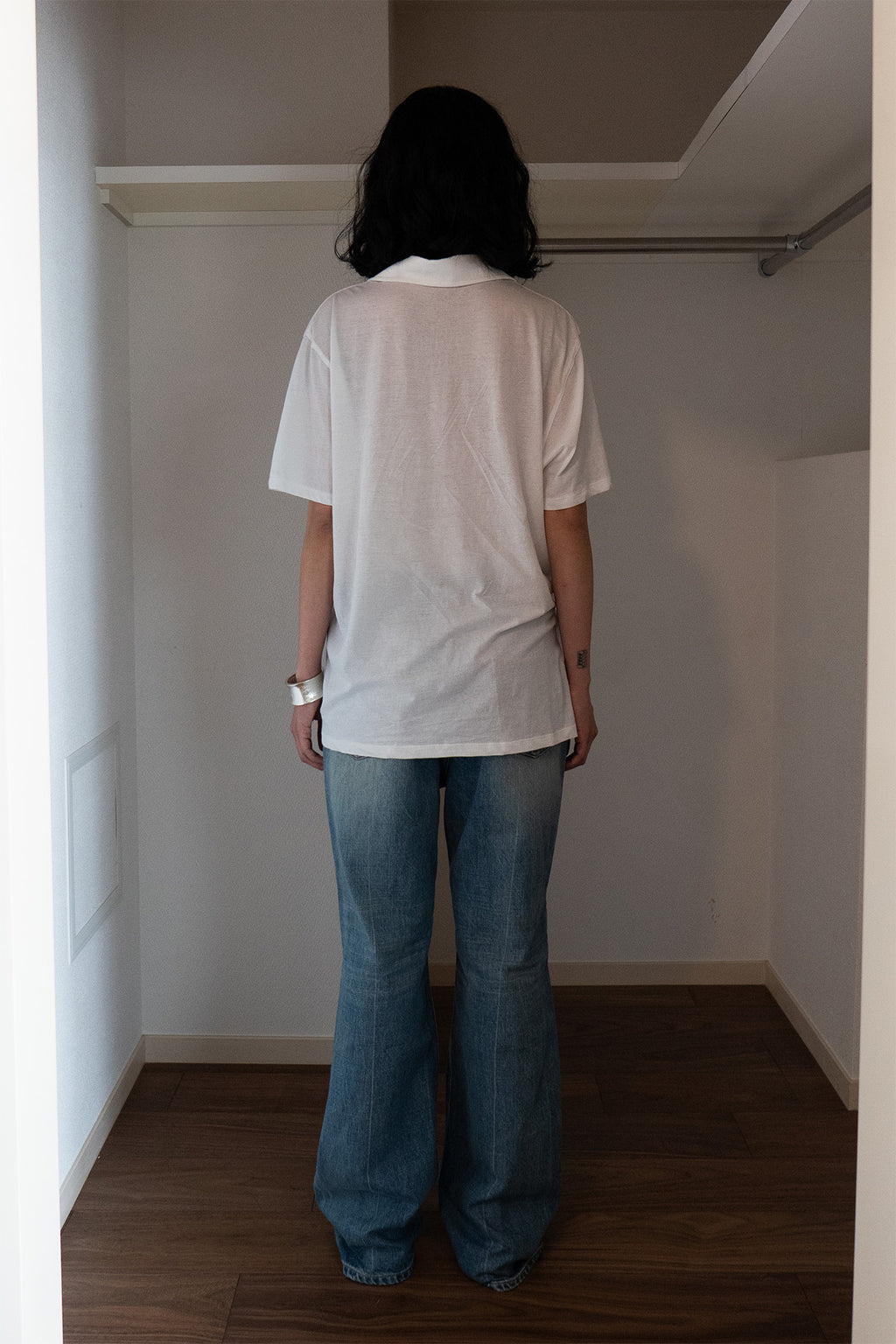 Deinet - Vintage Collar T-Shirt (White) product image 3 | TRAB K-Fashion Australia