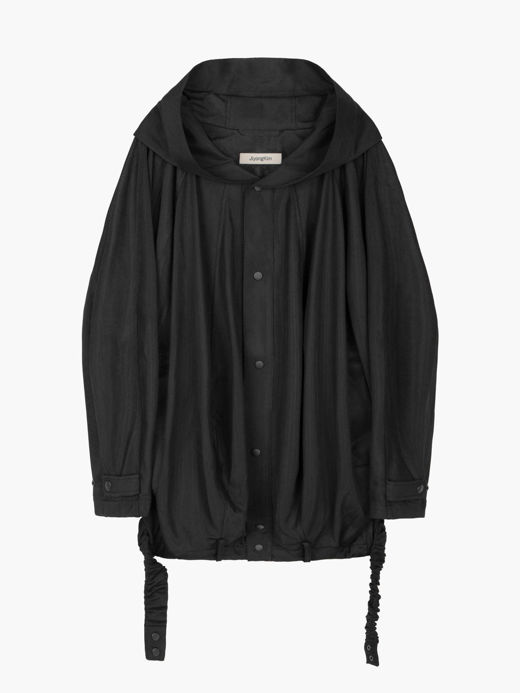 Jiyong Kim - Hooded Balloon Jacket (Black) product image 9 | TRAB K-Fashion Australia