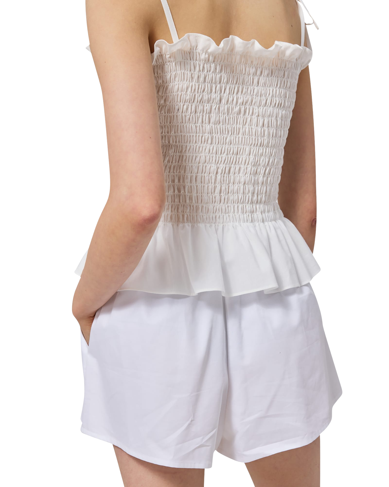 Kimhe Kim - Seersucker Smoked Top (White) product image 15 | TRAB K-Fashion Australia
