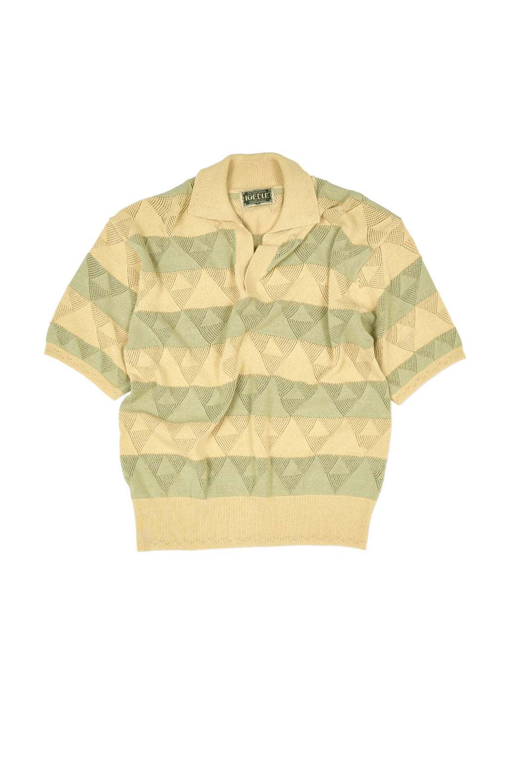 Ioedle - Split Stripe Short Sleeve Knit (Green) product image 2 | TRAB K-Fashion Australia