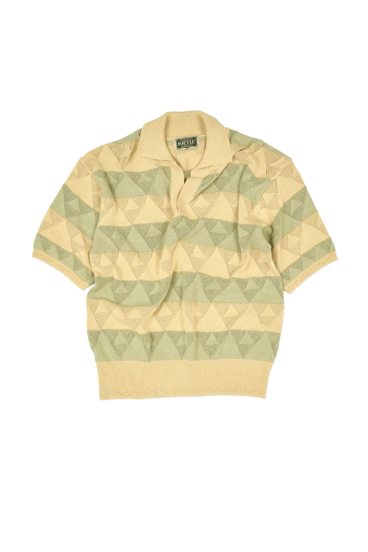 Ioedle - Split Stripe Short Sleeve Knit (Green) product image 2 | TRAB K-Fashion Australia