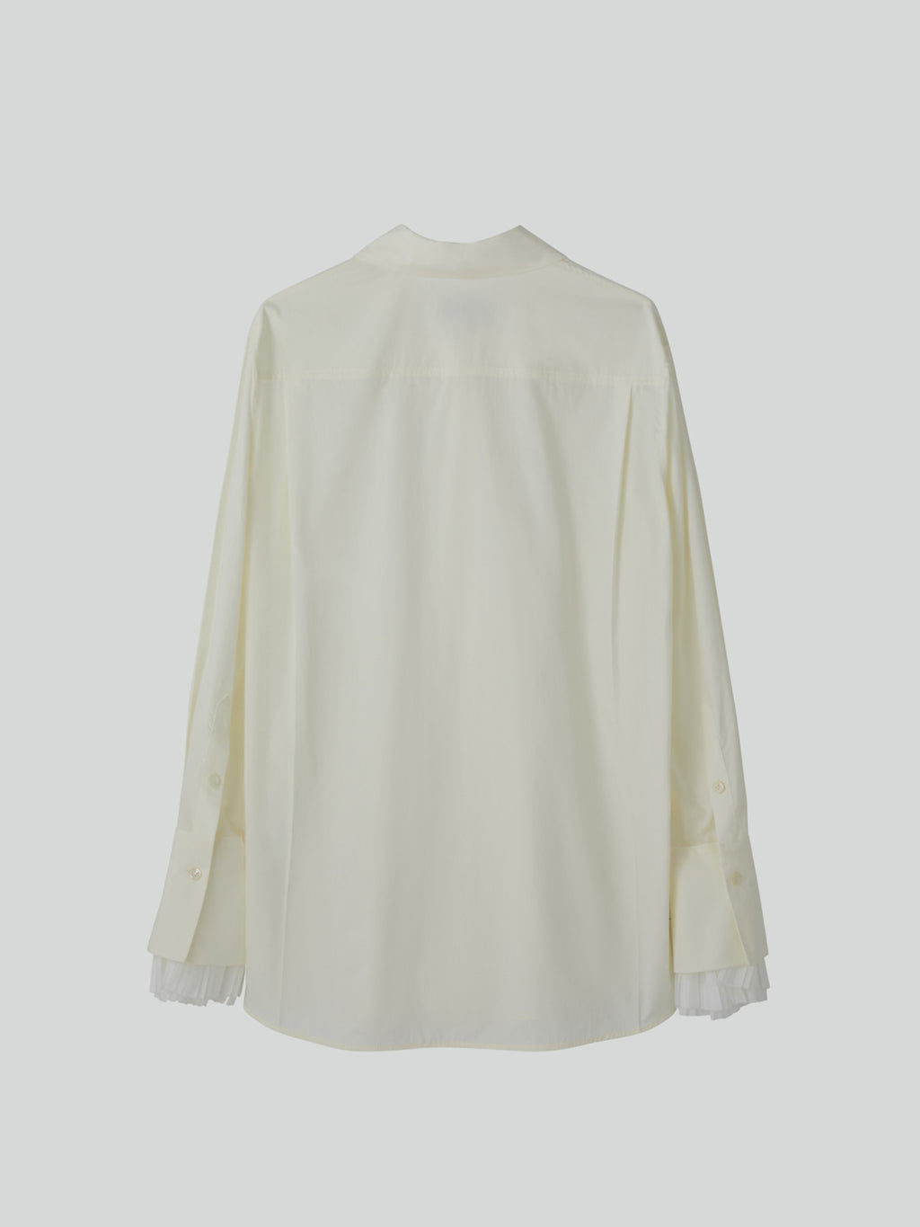Recto - Pleats Cuffs Point Shirt (Cream) product image 12 | TRAB K-Fashion Australia