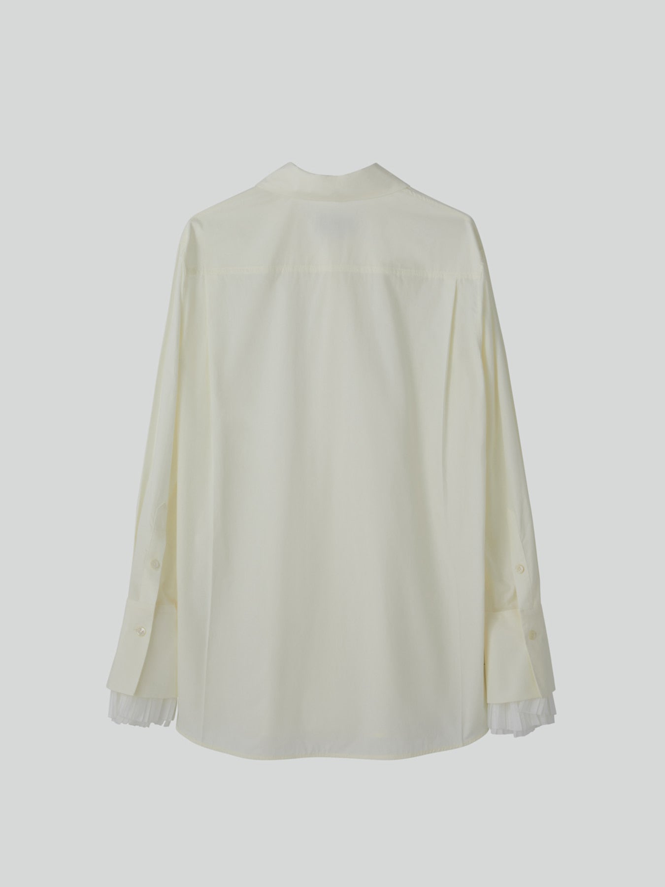 Recto - Pleats Cuffs Point Shirt (Cream) product image 12 | TRAB K-Fashion Australia