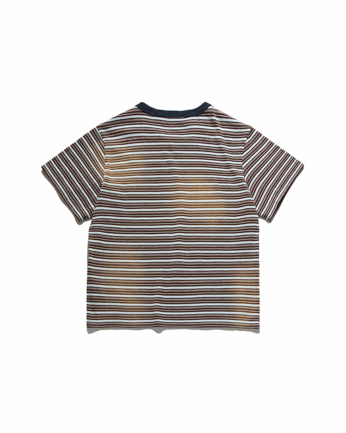 Eastlogue - Bleached Stripe T-shirts (Blue & Brown Stripe) product image 4 | TRAB K-Fashion Australia