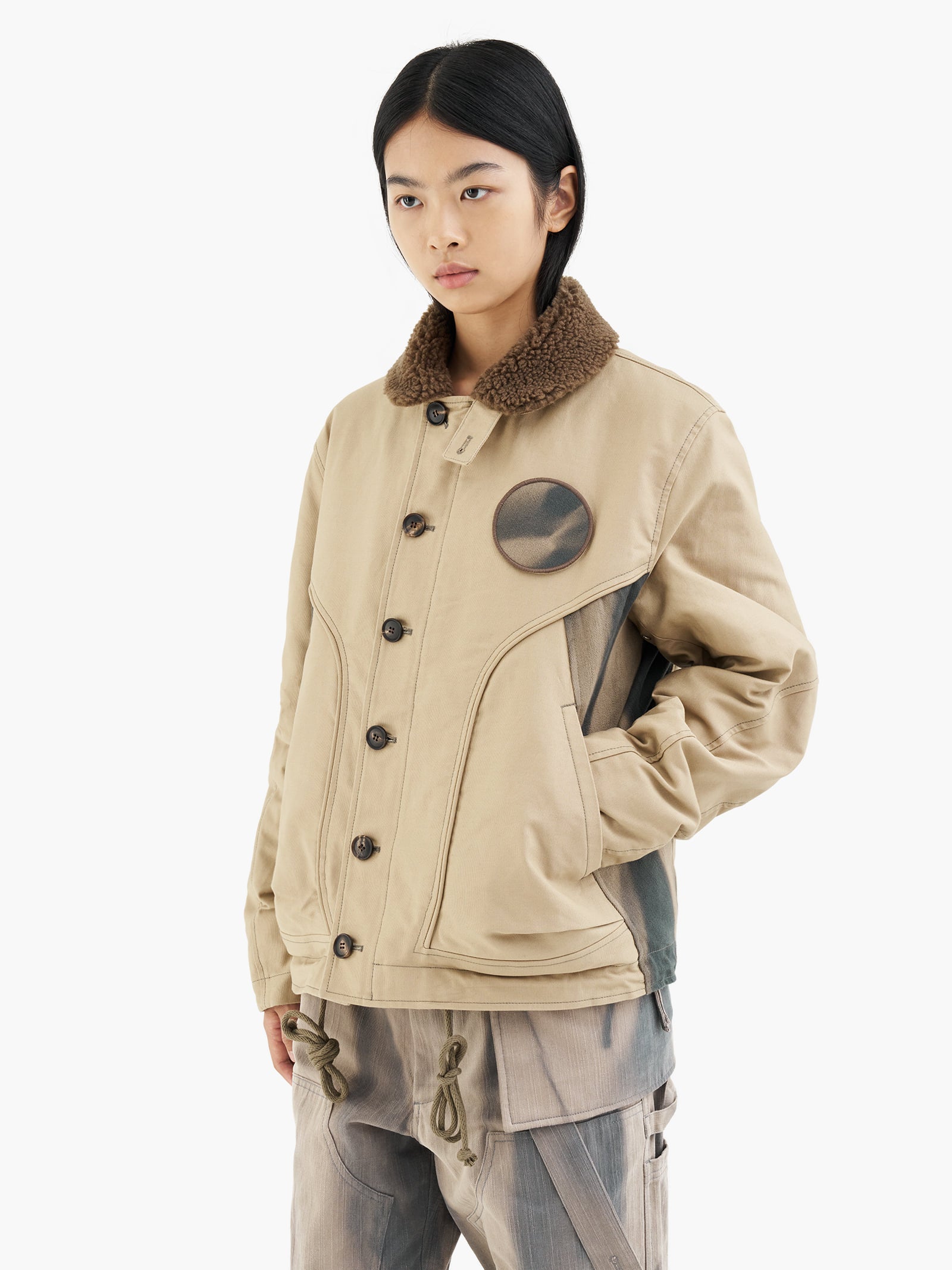 Jiyong Kim - Sun-Bleached Deck Jacket (Brown) product image 7 | TRAB K-Fashion Australia