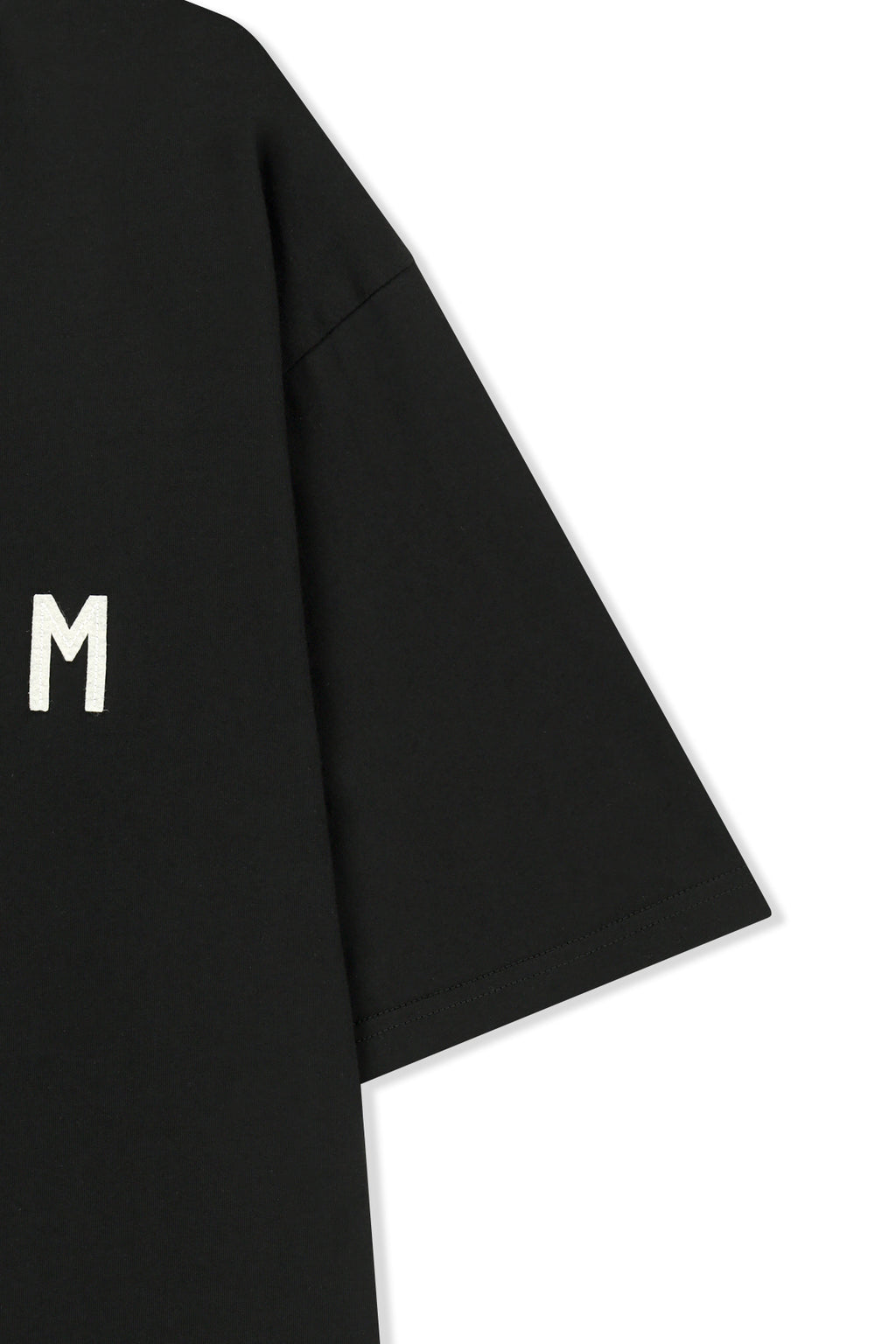 Matin Kim - Applique Felt Logo Top (Black) product image 5 | TRAB K-Fashion Australia