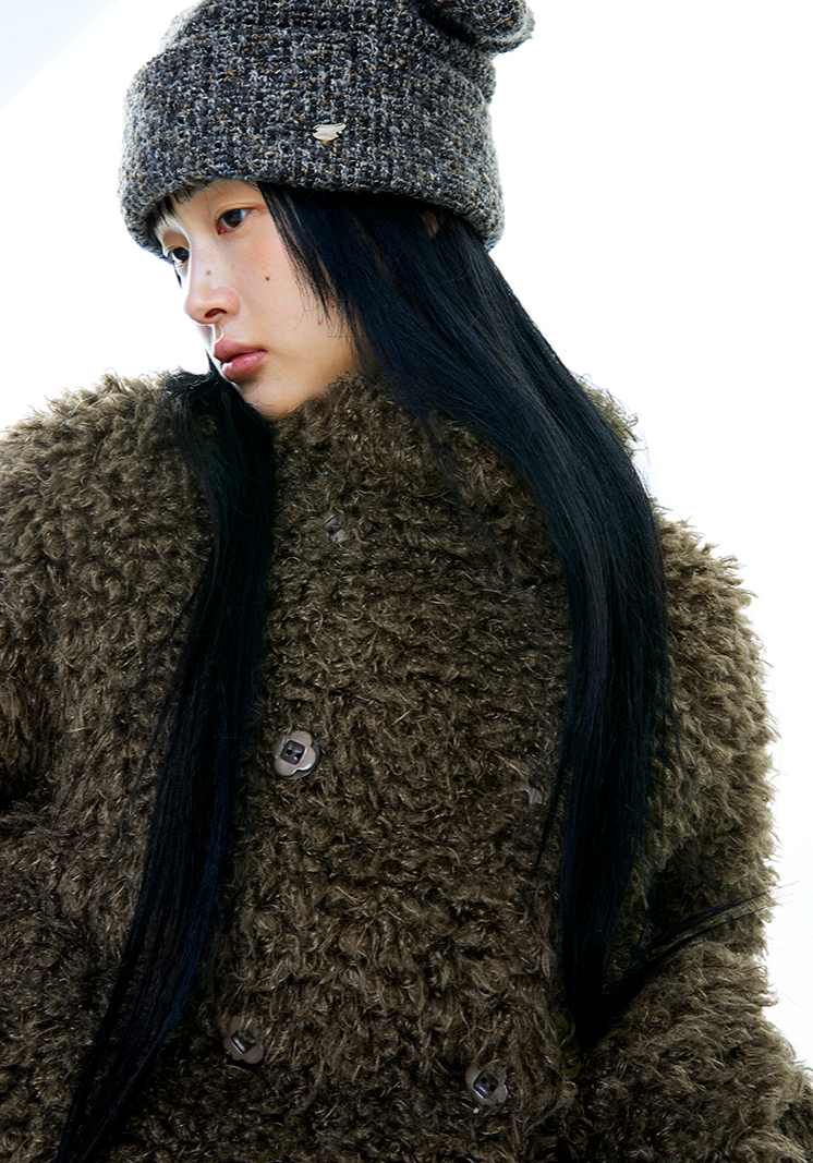 Coyseio - Hairy Fur Jacket (Brown) product image 3 | TRAB K-Fashion Australia
