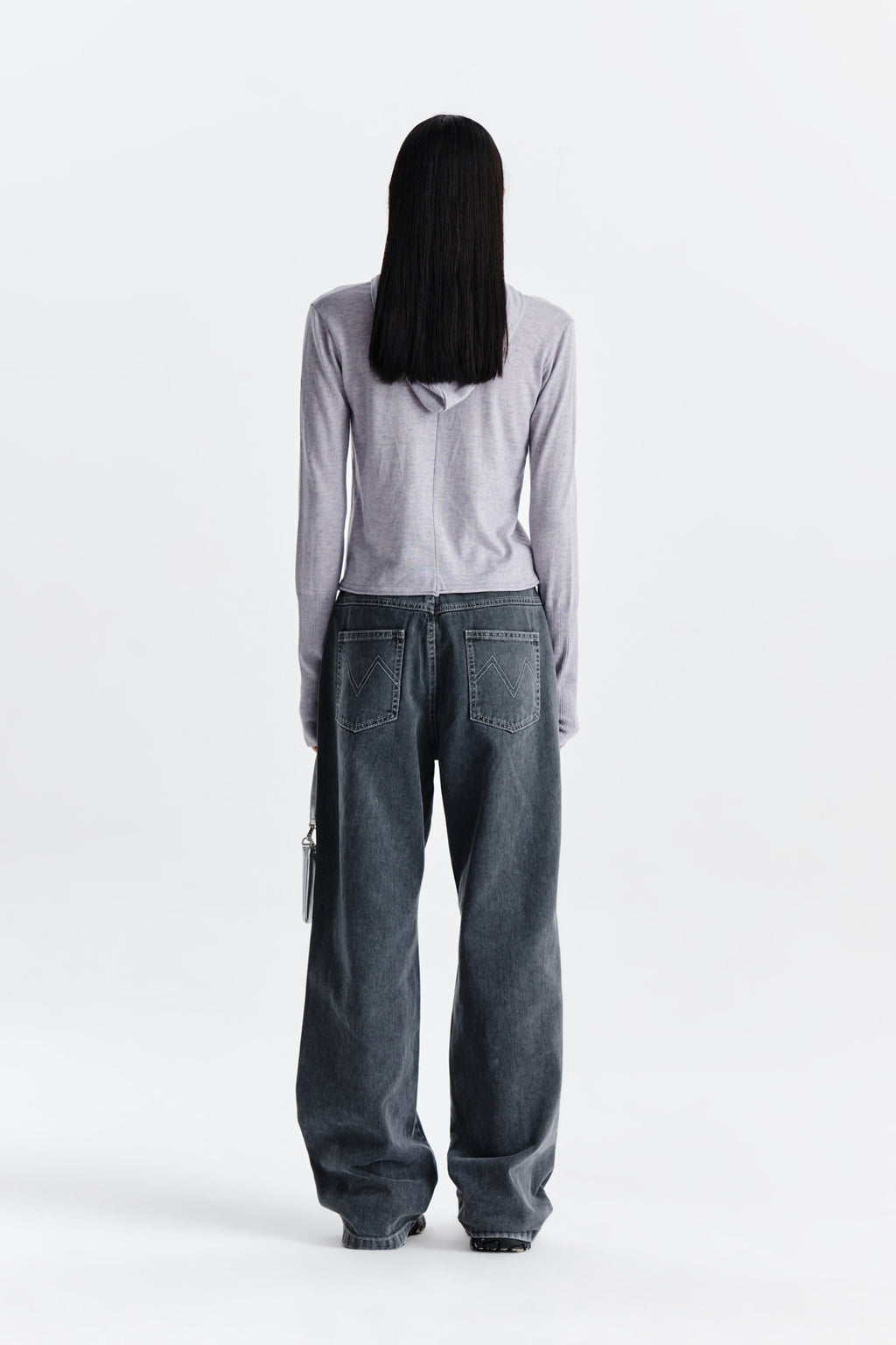 Matin Kim - Plain Slim Knit Hoody (Lilac) product image 7 | TRAB K-Fashion Australia