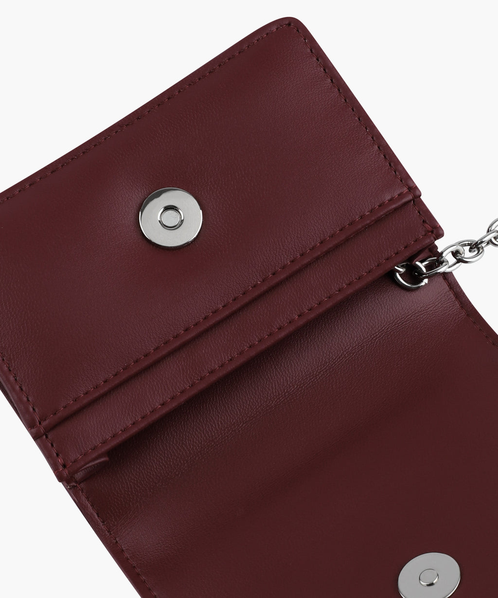 Marithe & Francois Girbaud - Classic Logo Flap Card Wallet (Burgundy) product image 5 | TRAB K-Fashion Australia