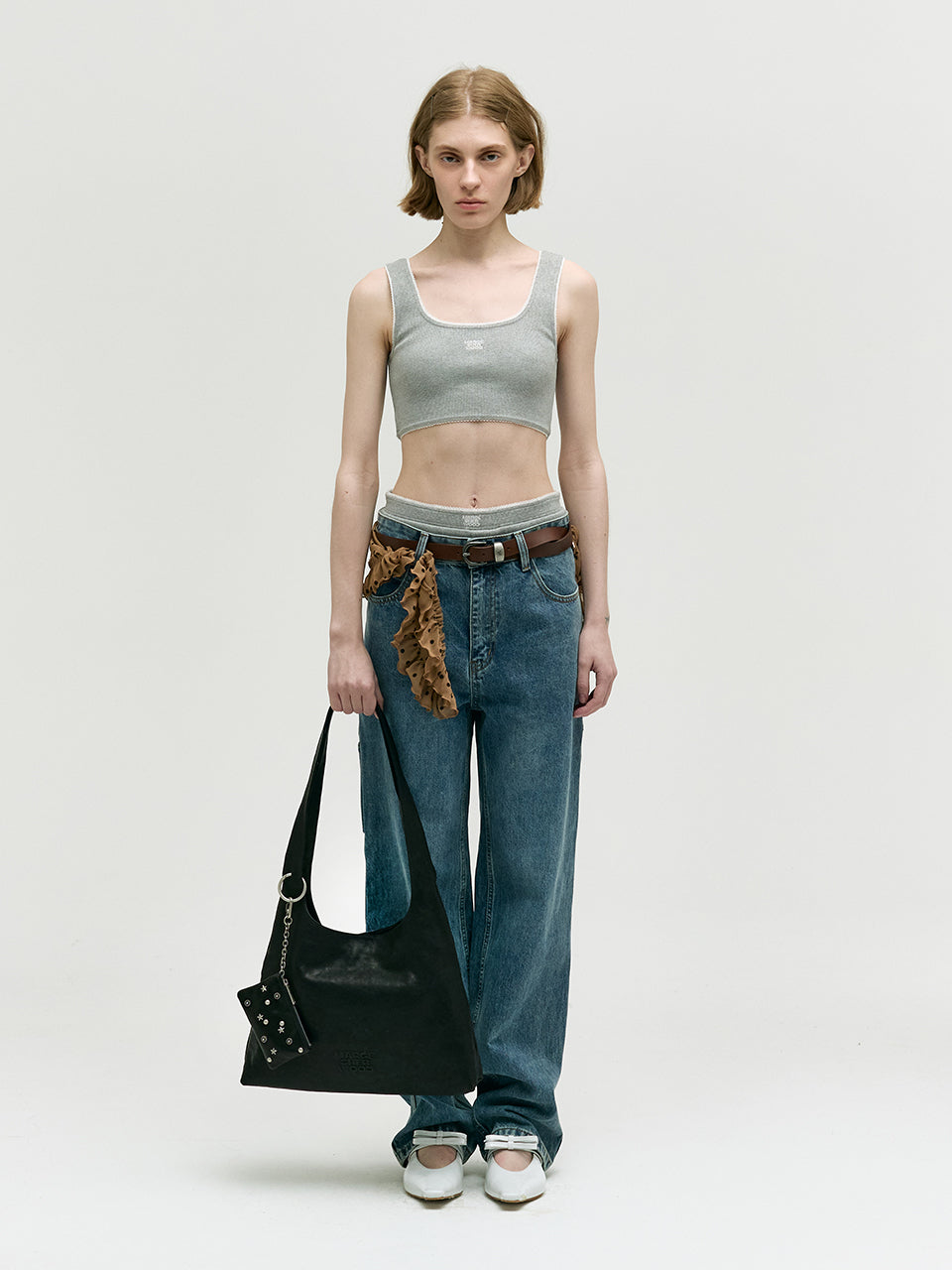 Marge Sherwood - Halter Hobo Large (Black Washed Nappa) product image 7 | TRAB K-Fashion Australia