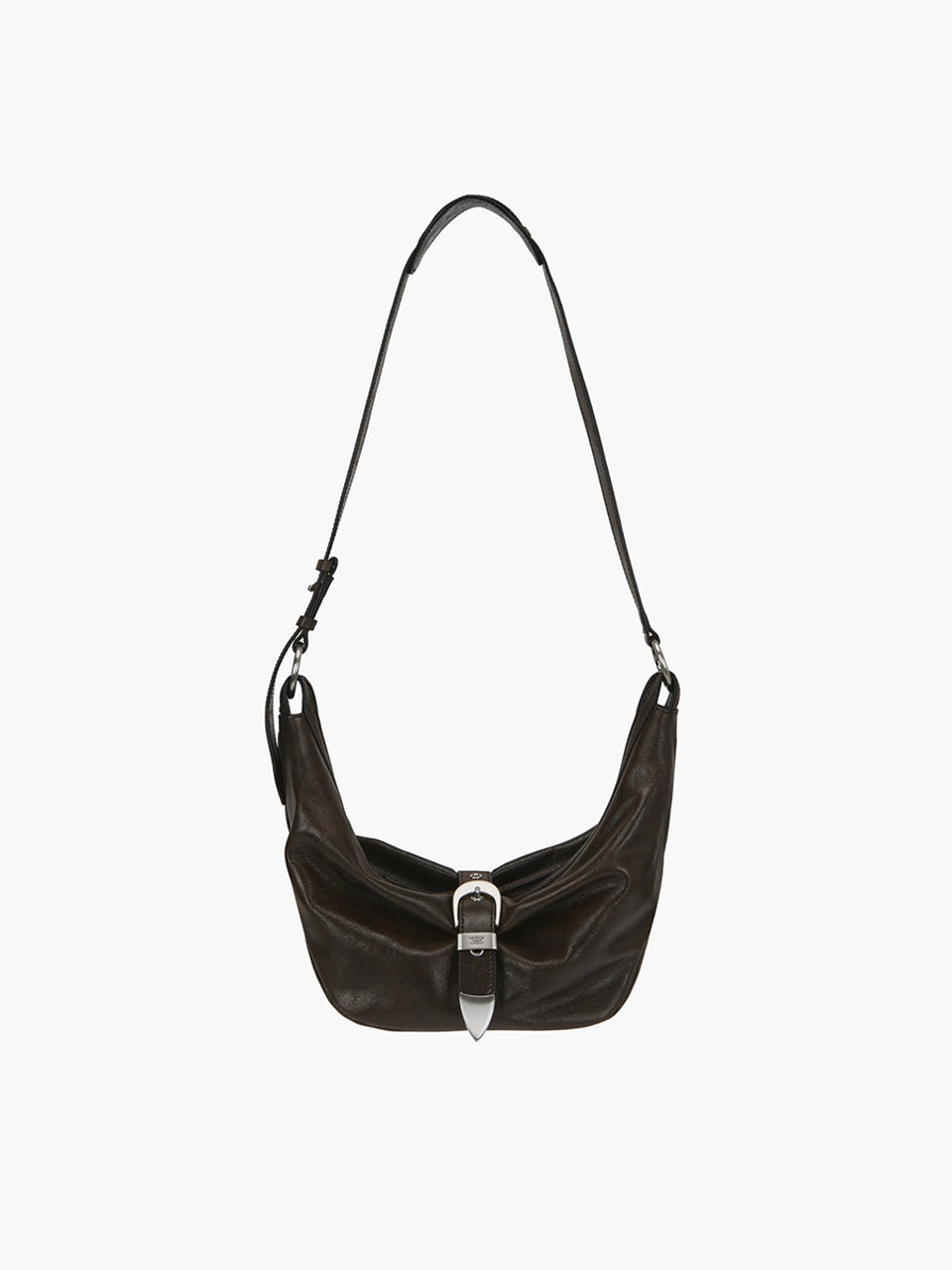 Marge Sherwood - Belted Hobo Medium (Brown+Black Two-Tone Cracked) product image 4 | TRAB K-Fashion Australia
