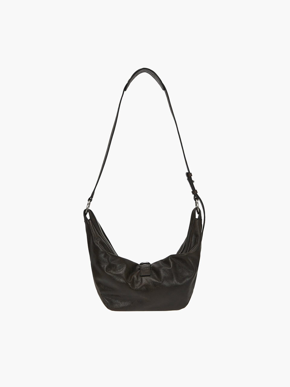 Marge Sherwood - Belted Hobo Medium (Brown+Black Two-Tone Cracked) product image 5 | TRAB K-Fashion Australia