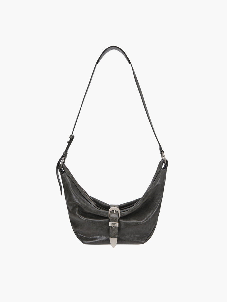 Marge Sherwood - Belted Hobo Medium (White+Grey Two-Tone Cracked) product image 4 | TRAB K-Fashion Australia