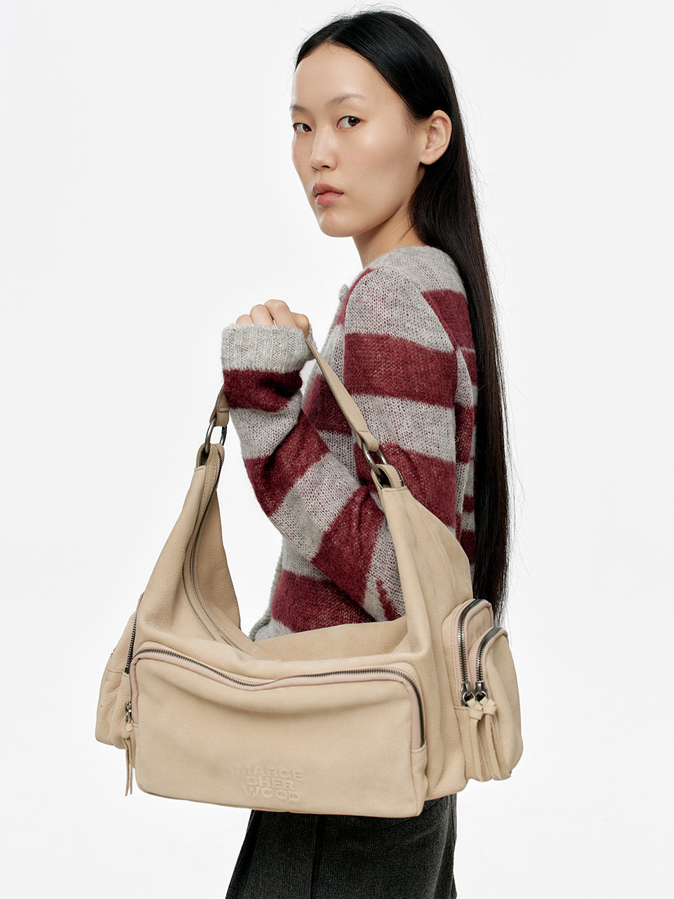 Marge Sherwood - City Hobo Ew (Nude Nubuck) product image 2 | TRAB K-Fashion Australia