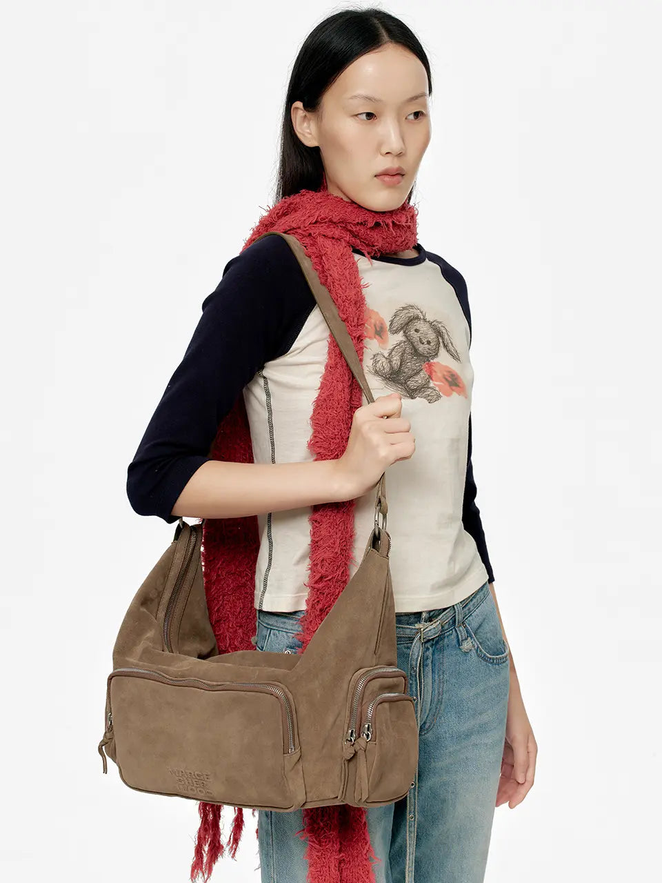 Marge Sherwood - City Hobo Ew (Cappuccino Suede) product image 2 | TRAB K-Fashion Australia