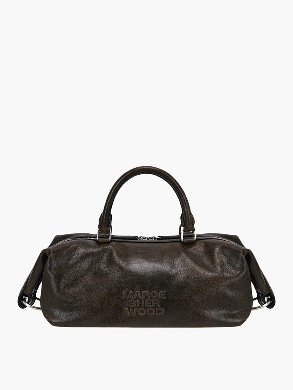 Marge Sherwood - Dumpling Ew Tote (Brown+Black Two-Tone Cracked) product image 4 | TRAB K-Fashion Australia