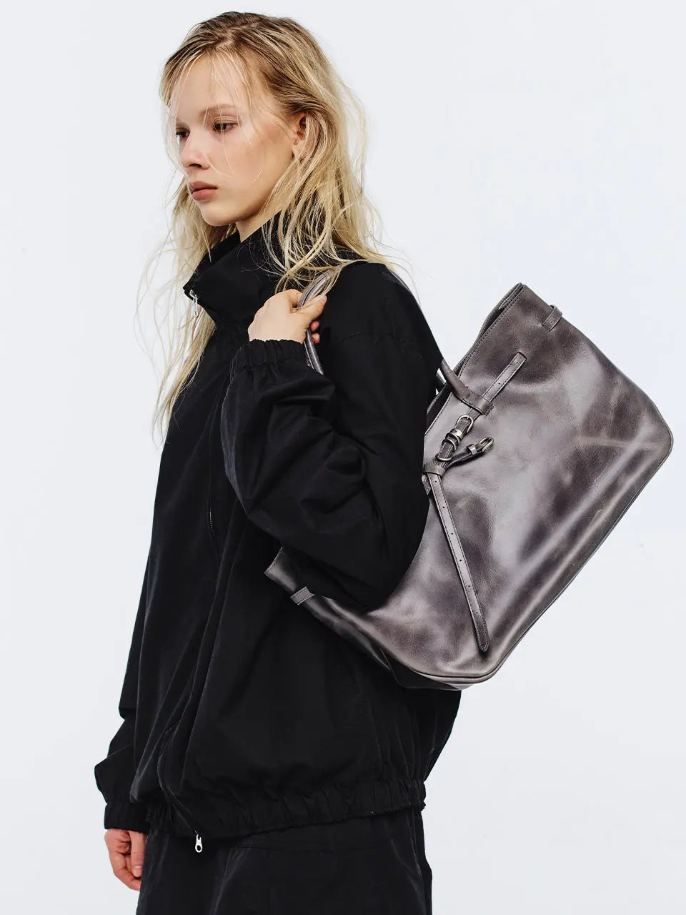 Marge Sherwood - Grandma Used Bag Large (Mauve Pull-Up) product image 2 | TRAB K-Fashion Australia