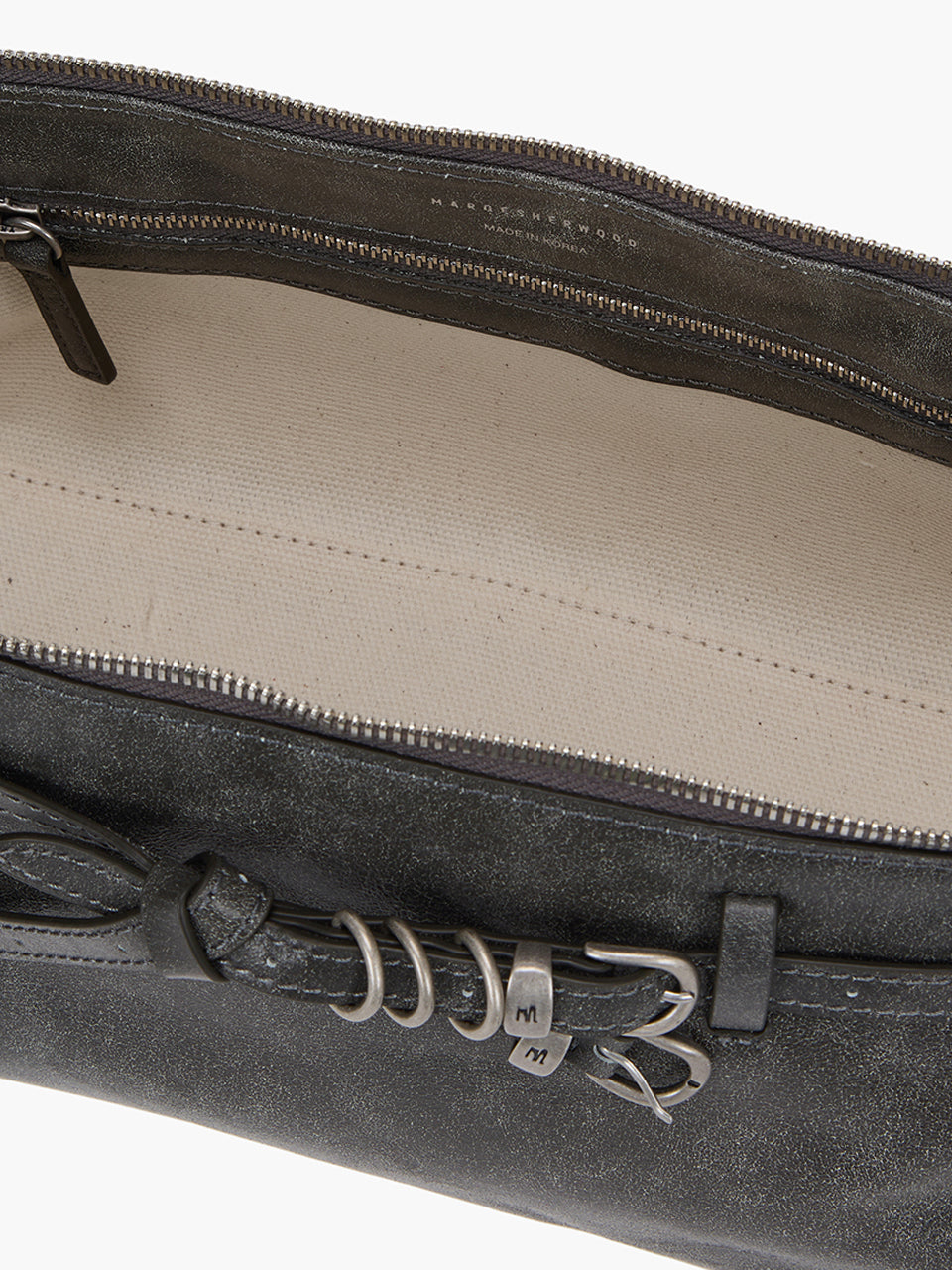 Marge Sherwood - Grandma Used Sling Bag (White+Grey Two-Tone Cracked) product image 10 | TRAB K-Fashion Australia