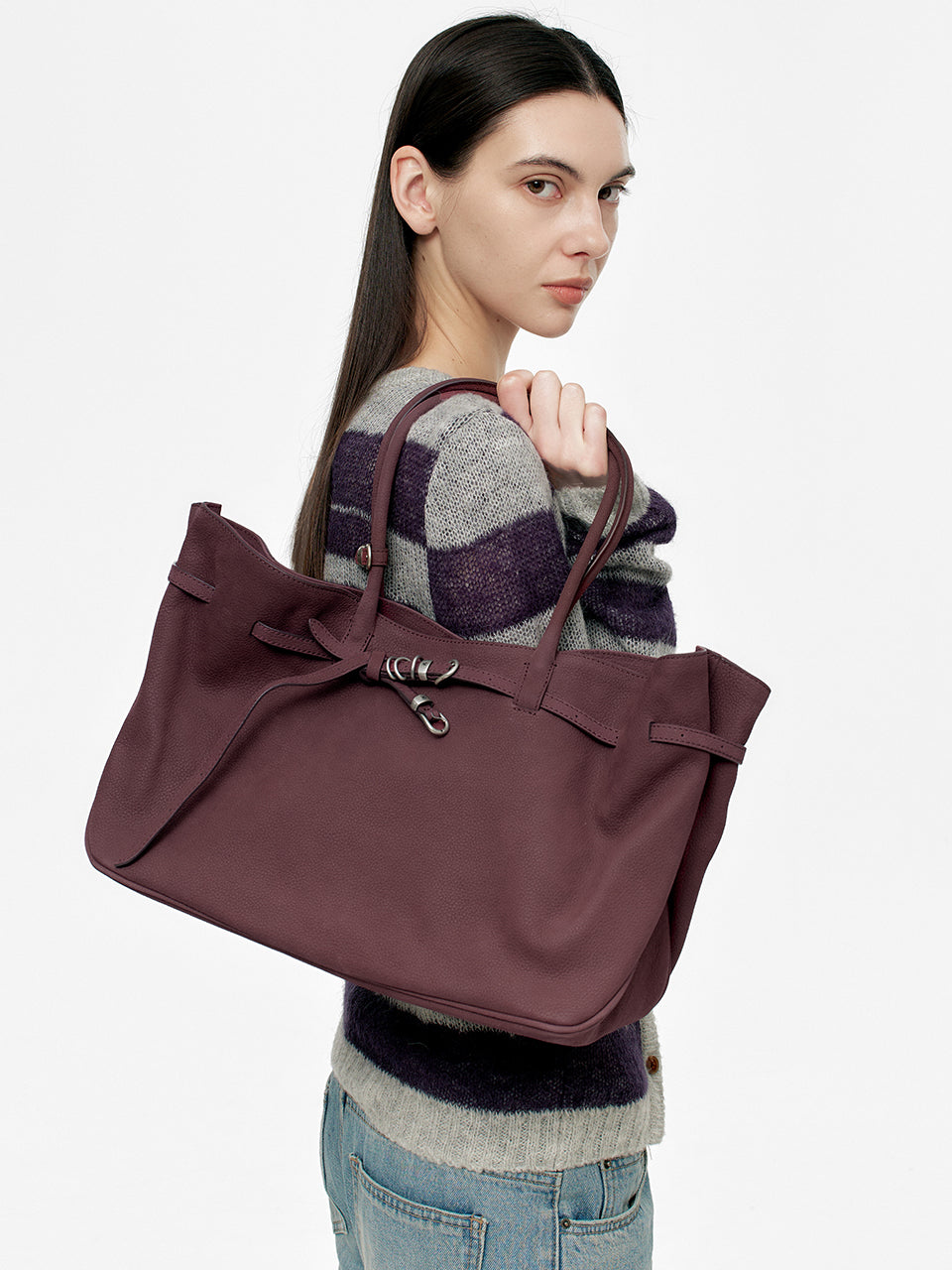 Marge Sherwood - Grandma Used Bag Large (Wine Nubuck) product image 2 | TRAB K-Fashion Australia