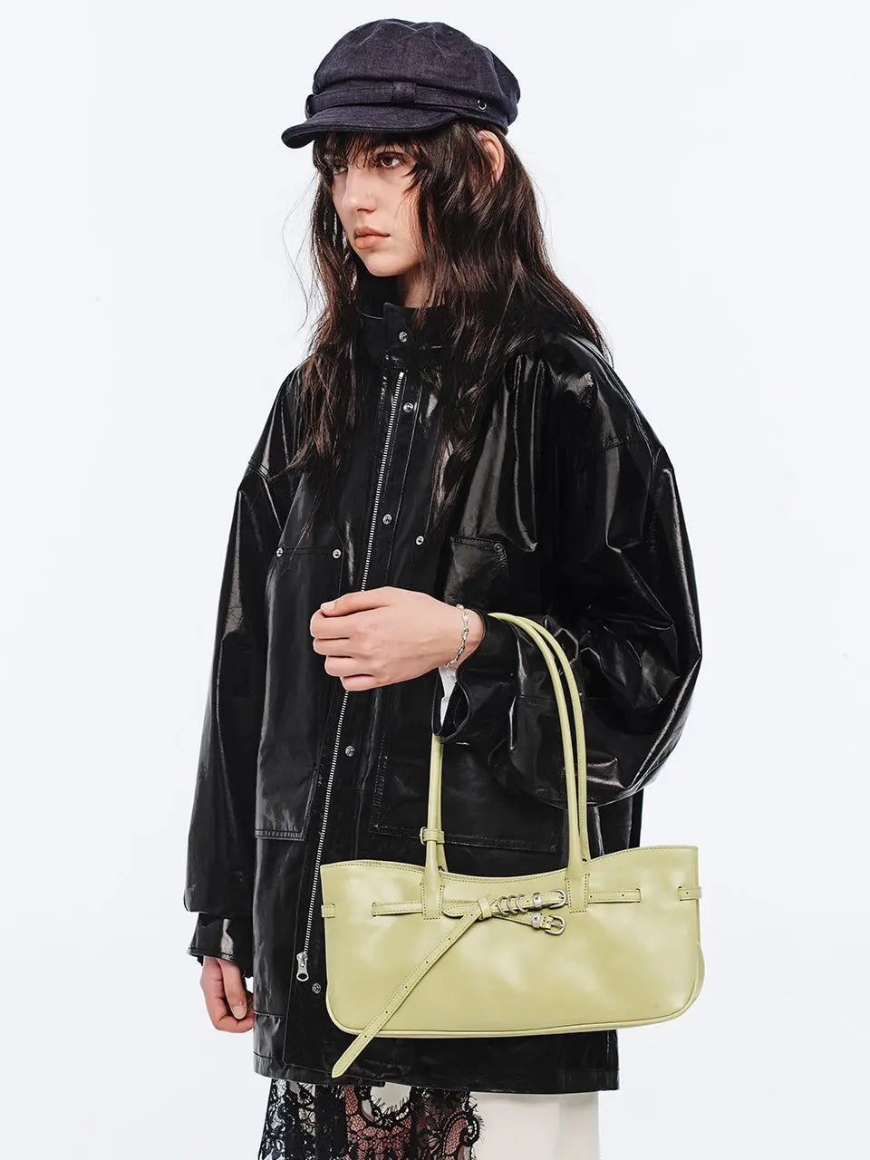 Marge Sherwood - Grandma Used Shoulder Bag (Avocado Pull-Up) product image 2 | TRAB K-Fashion Australia