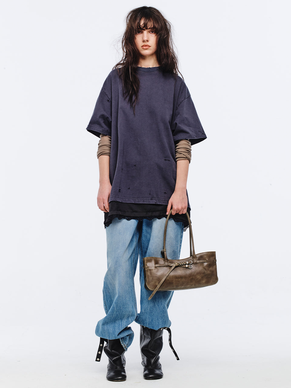 Marge Sherwood - Grandma Used Shoulder Bag (Etoffe Pull-Up) product image 3 | TRAB K-Fashion Australia