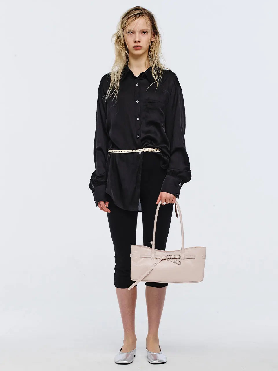 Marge Sherwood - Grandma Used Shoulder Bag (Pale Pink Cracked) product image 3 | TRAB K-Fashion Australia