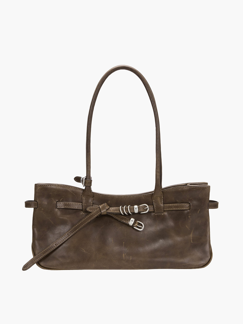 Marge Sherwood - Grandma Used Shoulder Bag (Washed Brown Pull-Up) product image 1 | TRAB K-Fashion Australia