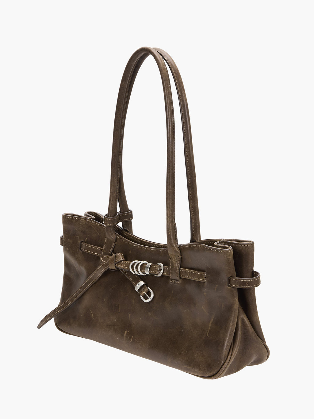 Marge Sherwood - Grandma Used Shoulder Bag (Washed Brown Pull-Up) product image 3 | TRAB K-Fashion Australia