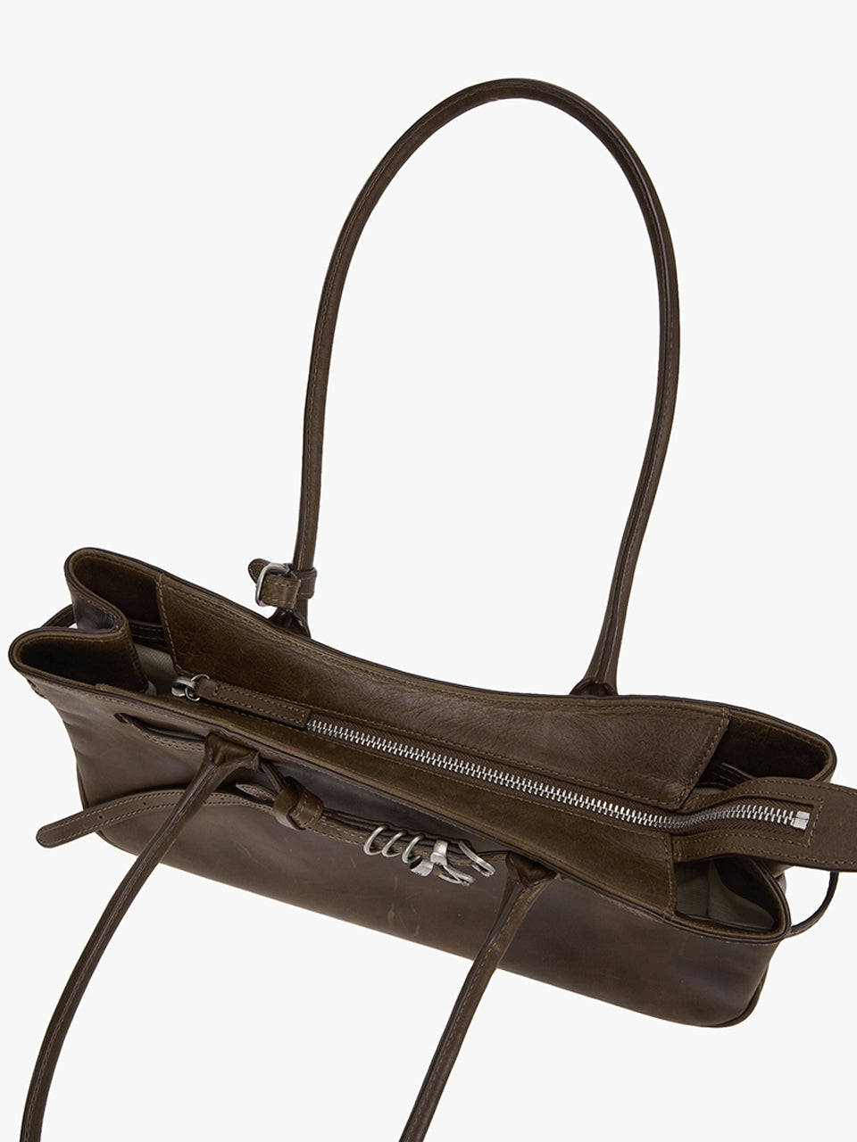 Marge Sherwood - Grandma Used Shoulder Bag (Washed Brown Pull-Up) product image 6 | TRAB K-Fashion Australia