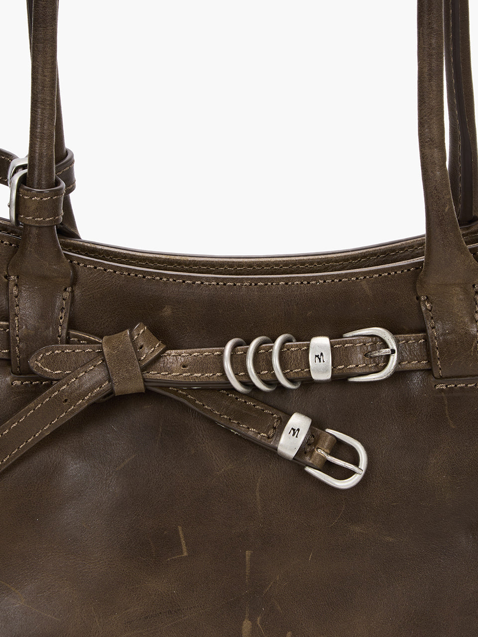 Marge Sherwood - Grandma Used Shoulder Bag (Washed Brown Pull-Up) product image 4 | TRAB K-Fashion Australia