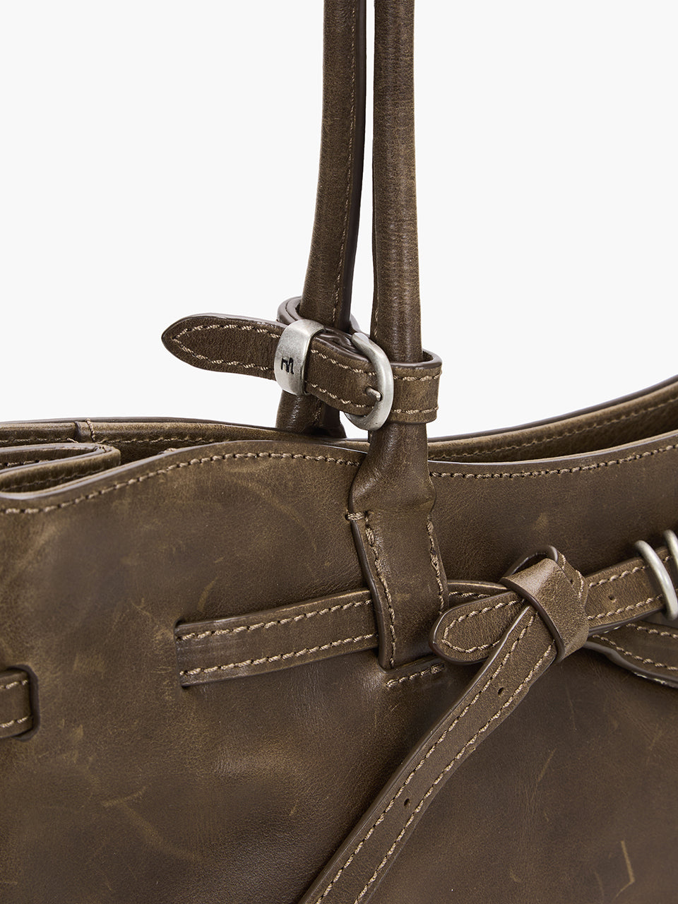 Marge Sherwood - Grandma Used Shoulder Bag (Washed Brown Pull-Up) product image 5 | TRAB K-Fashion Australia