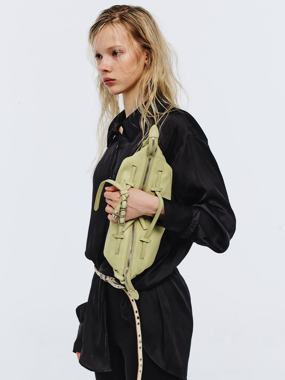 Marge Sherwood - Grandma Used Sling Bag (Avocado Nubuck) product image 2 | TRAB K-Fashion Australia