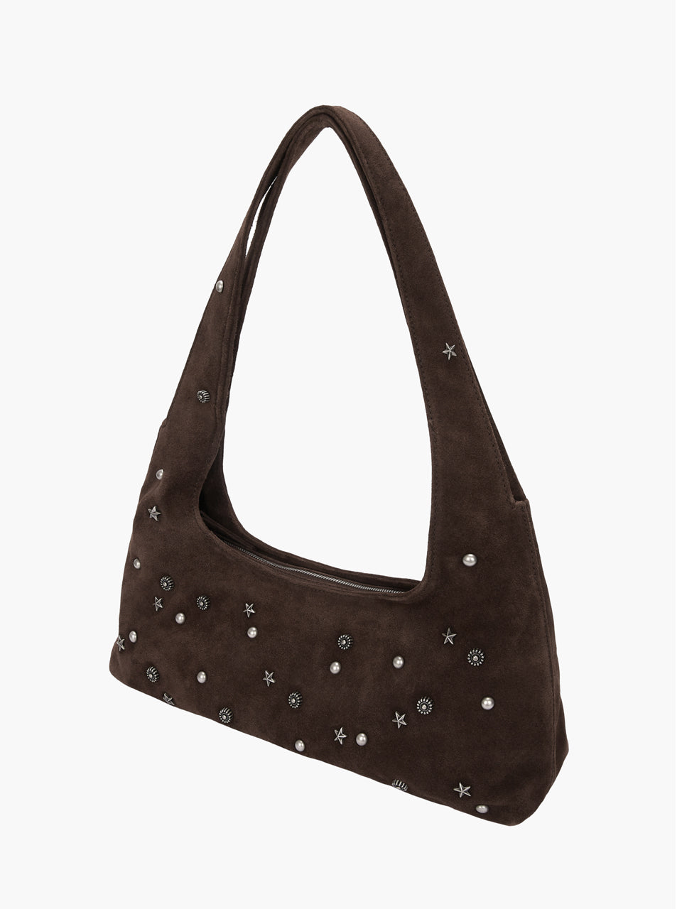 Marge Sherwood - Halter Hobo (Choco Brown Studded Suede) product image 7 | TRAB K-Fashion Australia