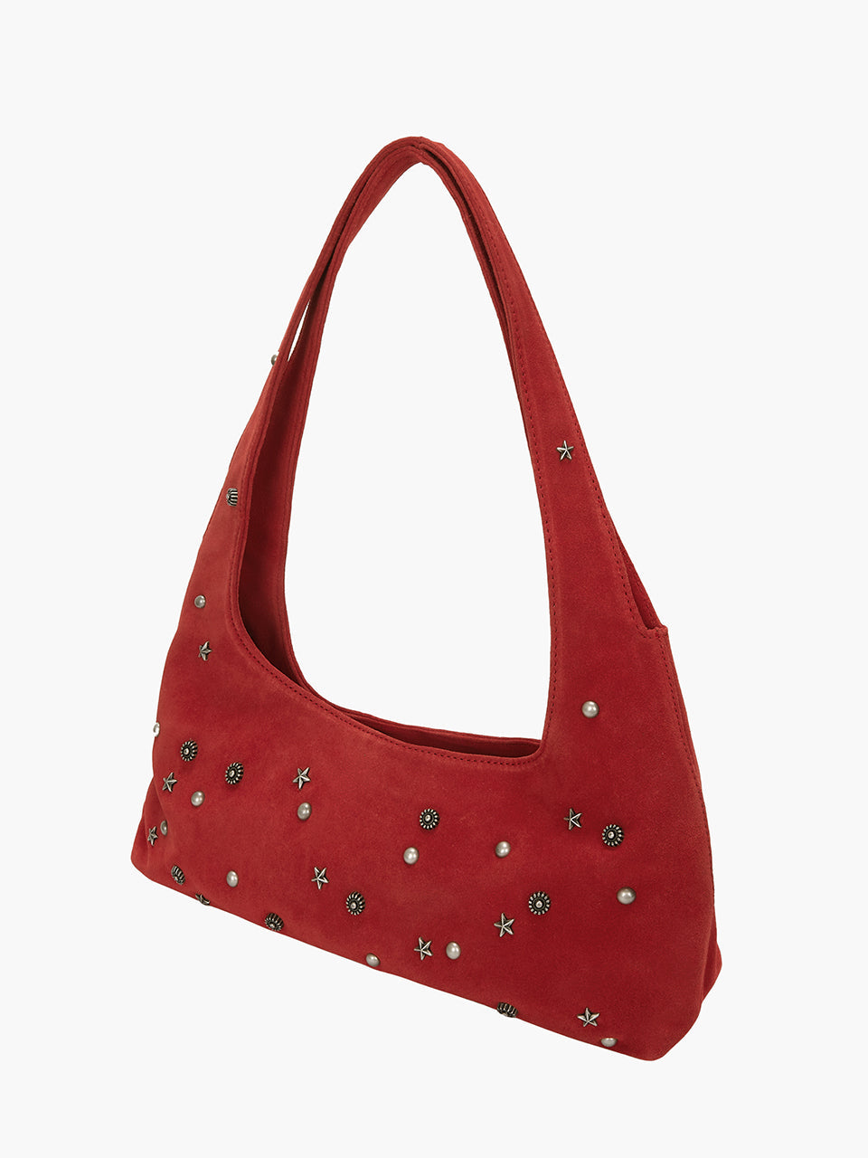 Marge Sherwood - Halter Hobo (Red Studded Suede) product image 7 | TRAB K-Fashion Australia