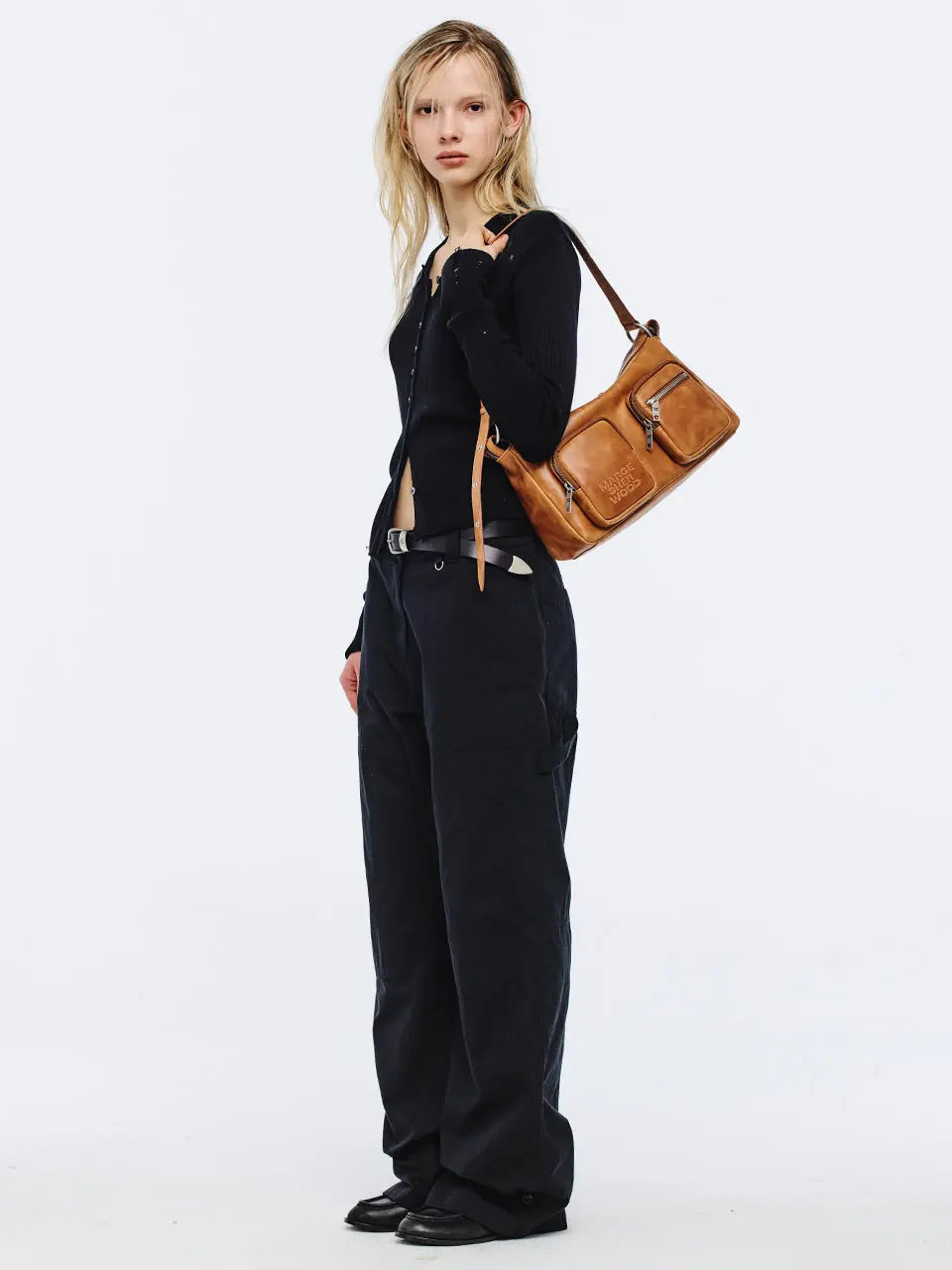 Marge Sherwood - Outpocket Hobo (Saddle Brown Pull-Up) | TRAB K-Fas