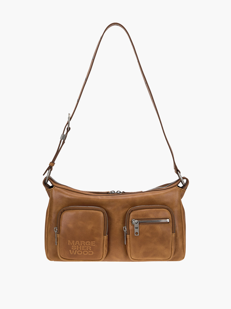 Marge Sherwood - Outpocket Hobo (Saddle Brown Pull-Up) product image 7 | TRAB K-Fashion Australia