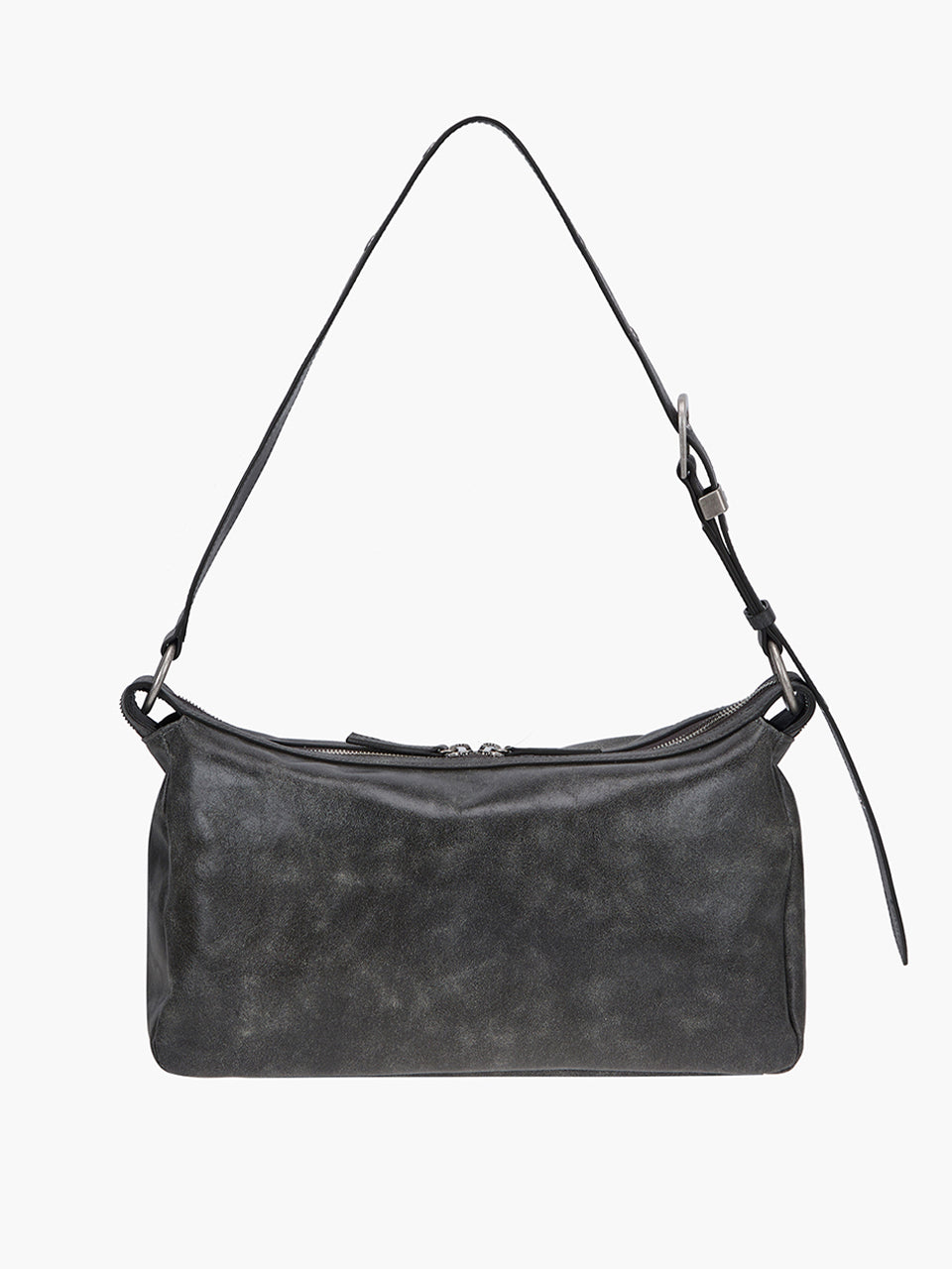 Marge Sherwood - Outpocket Hobo (White+Grey Two-Tone Cracked) product image 5 | TRAB K-Fashion Australia