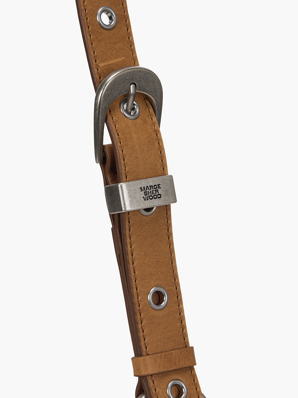 Marge Sherwood - Outpocket Hobo Mini (Saddle Brown Pull-Up) product image 9 | TRAB K-Fashion Australia