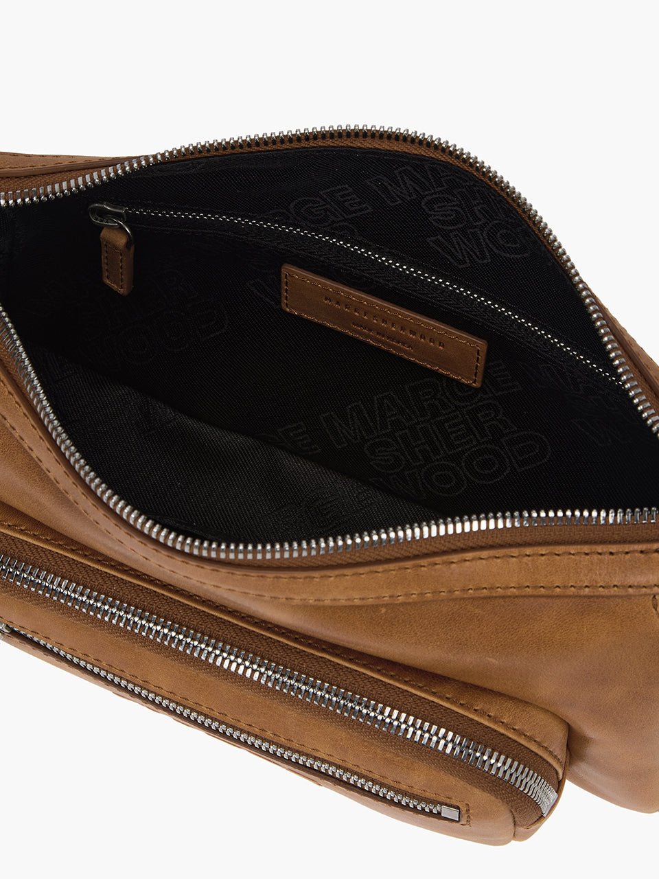 Marge Sherwood - Outpocket Hobo Mini (Saddle Brown Pull-Up) product image 8 | TRAB K-Fashion Australia