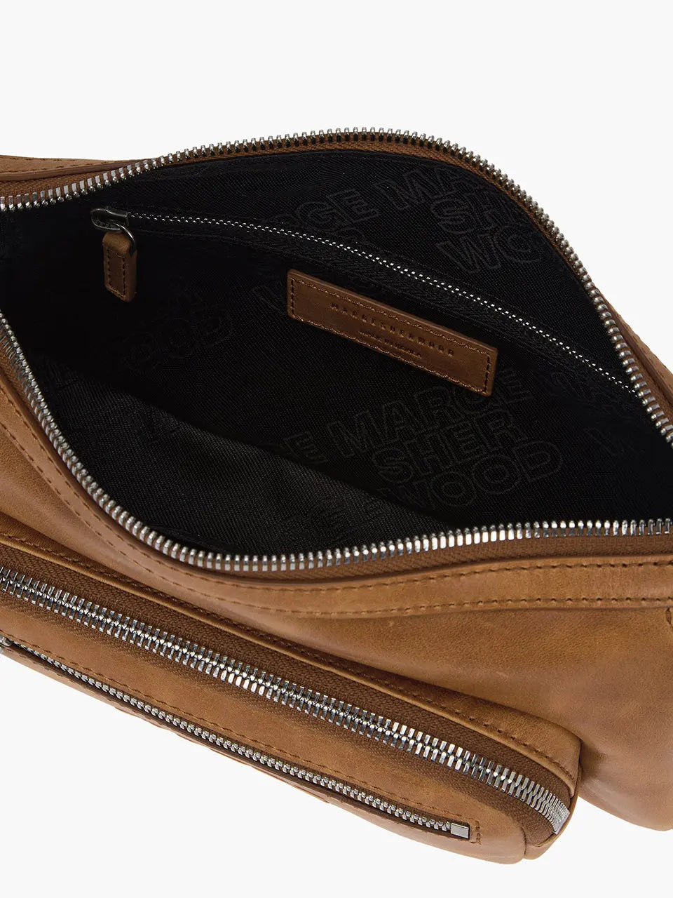 Marge Sherwood - Outpocket Hobo Mini (Saddle Brown Pull-Up) product image 8 | TRAB K-Fashion Australia
