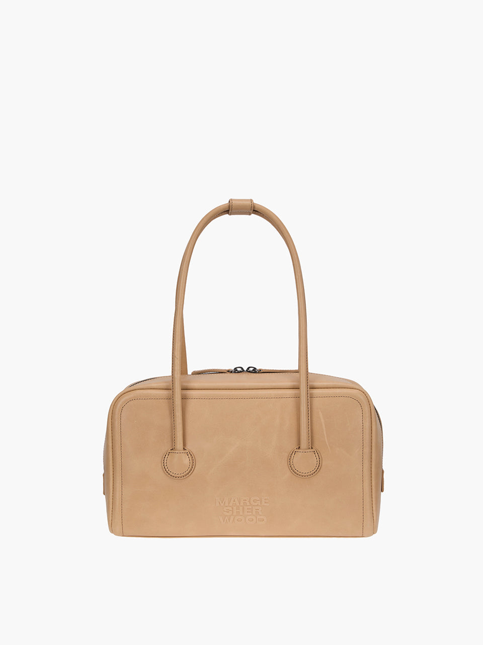 Marge Sherwood - Soft Boston Small (French Beige Pull-Up) product image 1 | TRAB K-Fashion Australia
