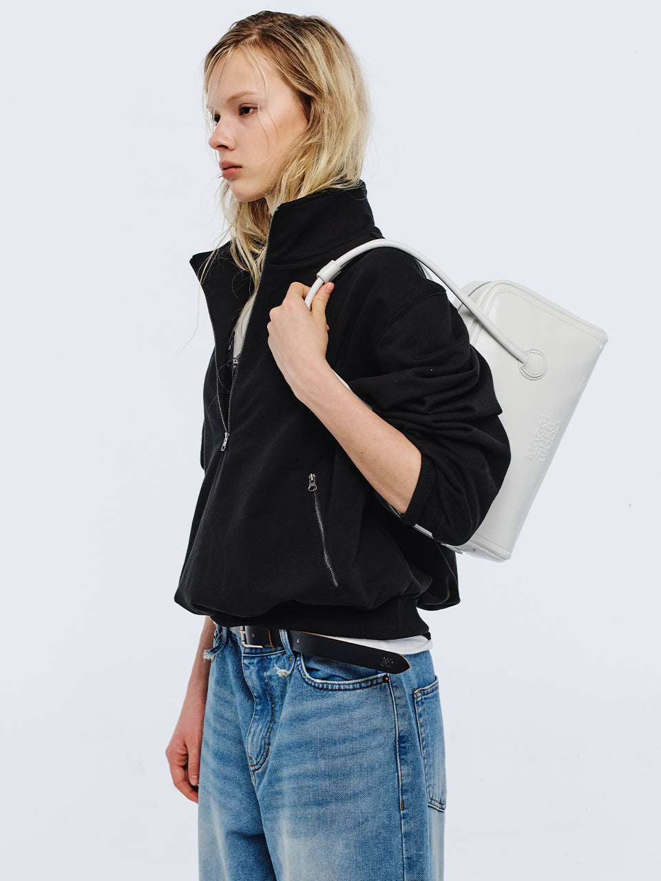 Marge Sherwood - Soft Boston Small (White Crinkle) product image 2 | TRAB K-Fashion Australia