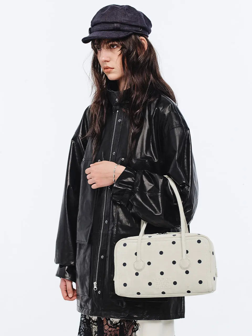 Marge Sherwood - Soft Boston Small (Blond Wood Printed Suede) product image 2 | TRAB K-Fashion Australia