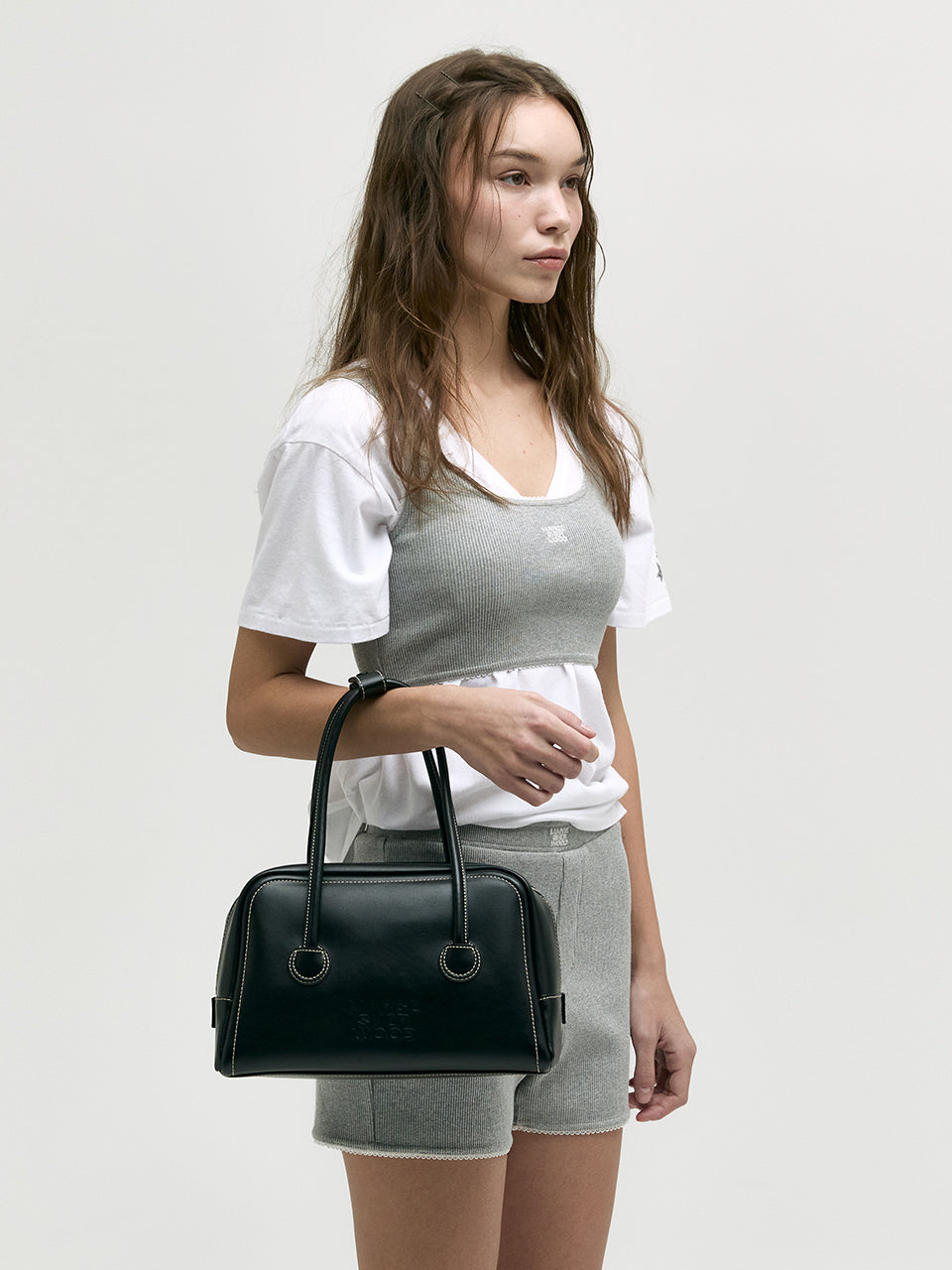 Marge Sherwood - Soft Tote (Black Plain) product image 2 | TRAB K-Fashion Australia