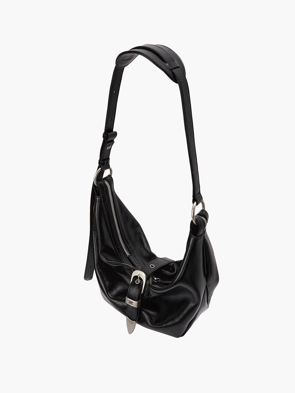 Marge Sherwood - Belted Hobo Medium (Black Glossy Plain) product image 3 | TRAB K-Fashion Australia