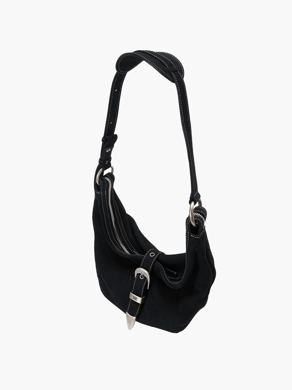 Marge Sherwood - Belted Hobo Medium (Black Nubuck) product image 7 | TRAB K-Fashion Australia